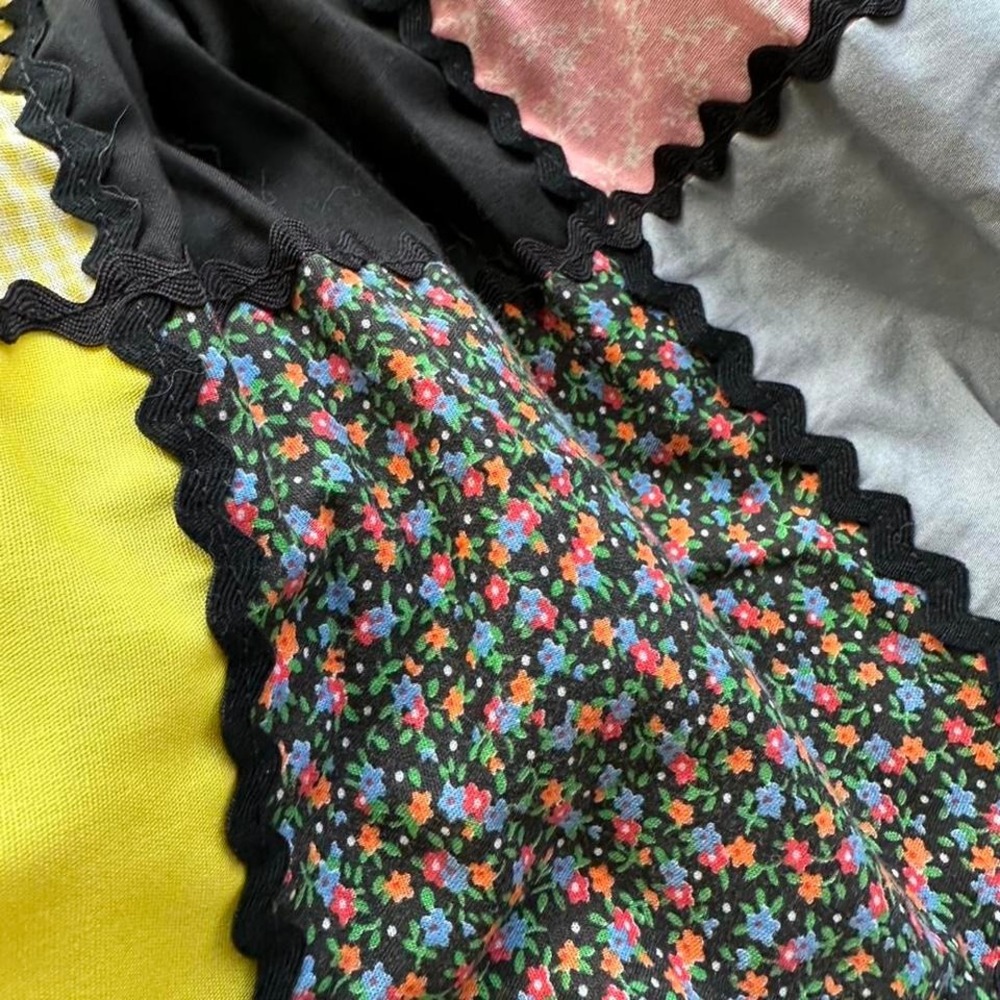 Square Dancing Multicoloured Patchwork Skirt With… - image 5